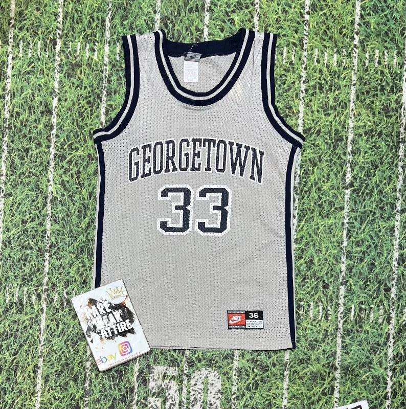 1990s Authentic Georgetown Hoyas Alonzo Mourning Nike Jersey sz 36 s heat