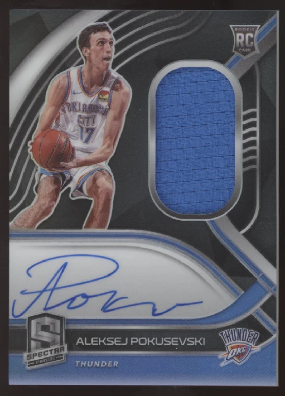 2020-21 Panini Spectra Aleksej Pokusevski Prizm Jersey RC Auto 145/149