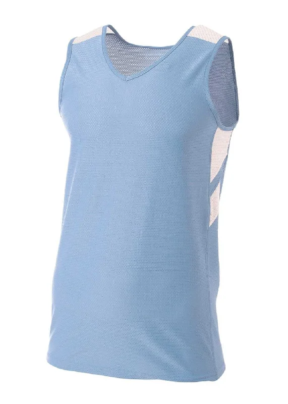 A4 NB1178 Fast Break Youth Jersey - Light Blue White