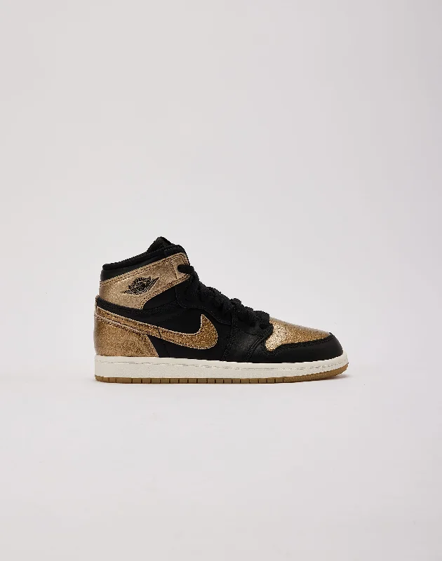 Jordan Air Jordan 1 Retro High OG ‘Black And Gold’ Pre-School