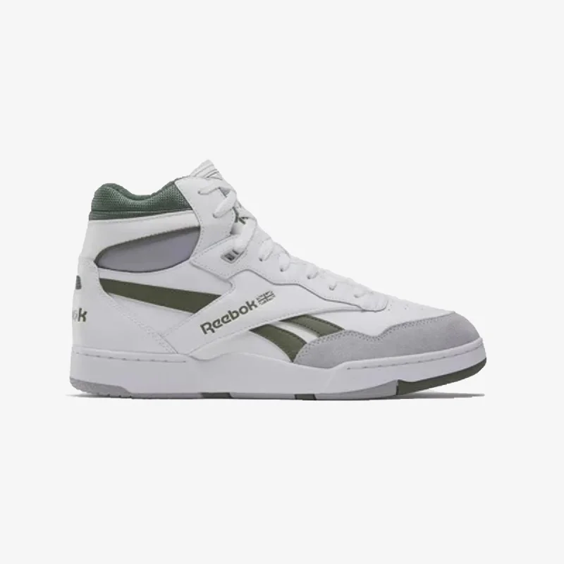 Reebok | BB 4000 II MID  { WHITE/COLD GREY 3/GREEN