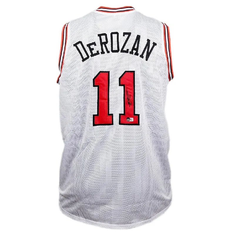 DeMar DeRozan Signed Chicago White Basketball Jersey (Beckett)