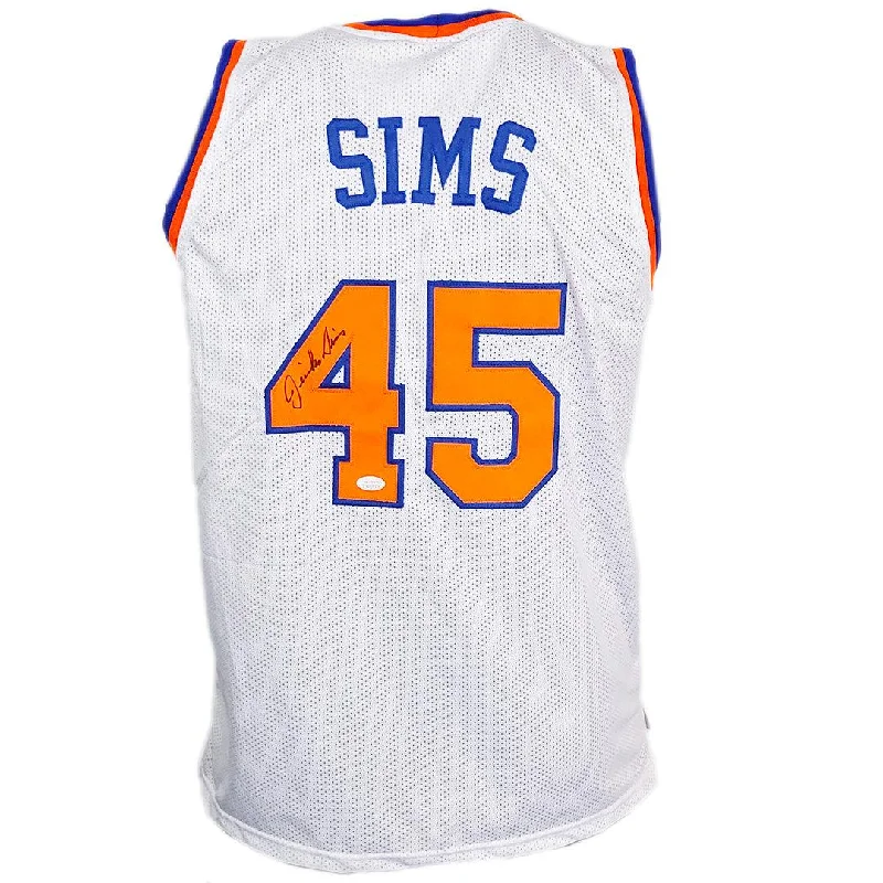 Jericho Sims Signed New York White Basketball Jersey (JSA)