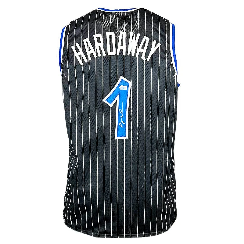 Anfernee Penny Hardaway Signed Orlando Black Basketball Jersey (Beckett)