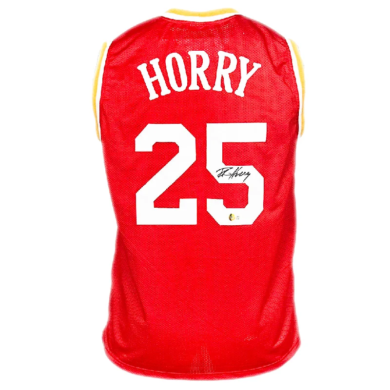 Robert Horry Signed Houston Red Basketball Jersey (Beckett)