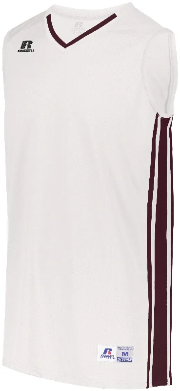 White/Maroon