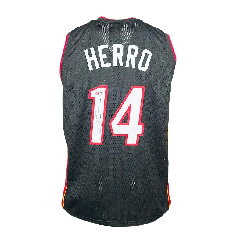 Tyler Herro Signed Miami Black Basketball Jersey (JSA)