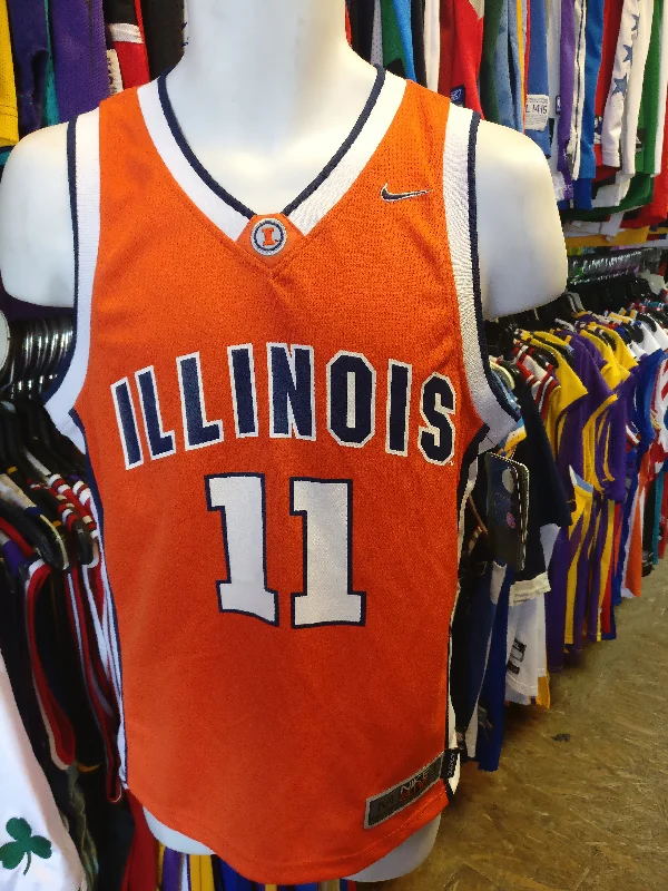 Vintage #11 ILLINOIS FIGHTHIN' ILLINI NCAA Nike Jersey YM (Deadstock)