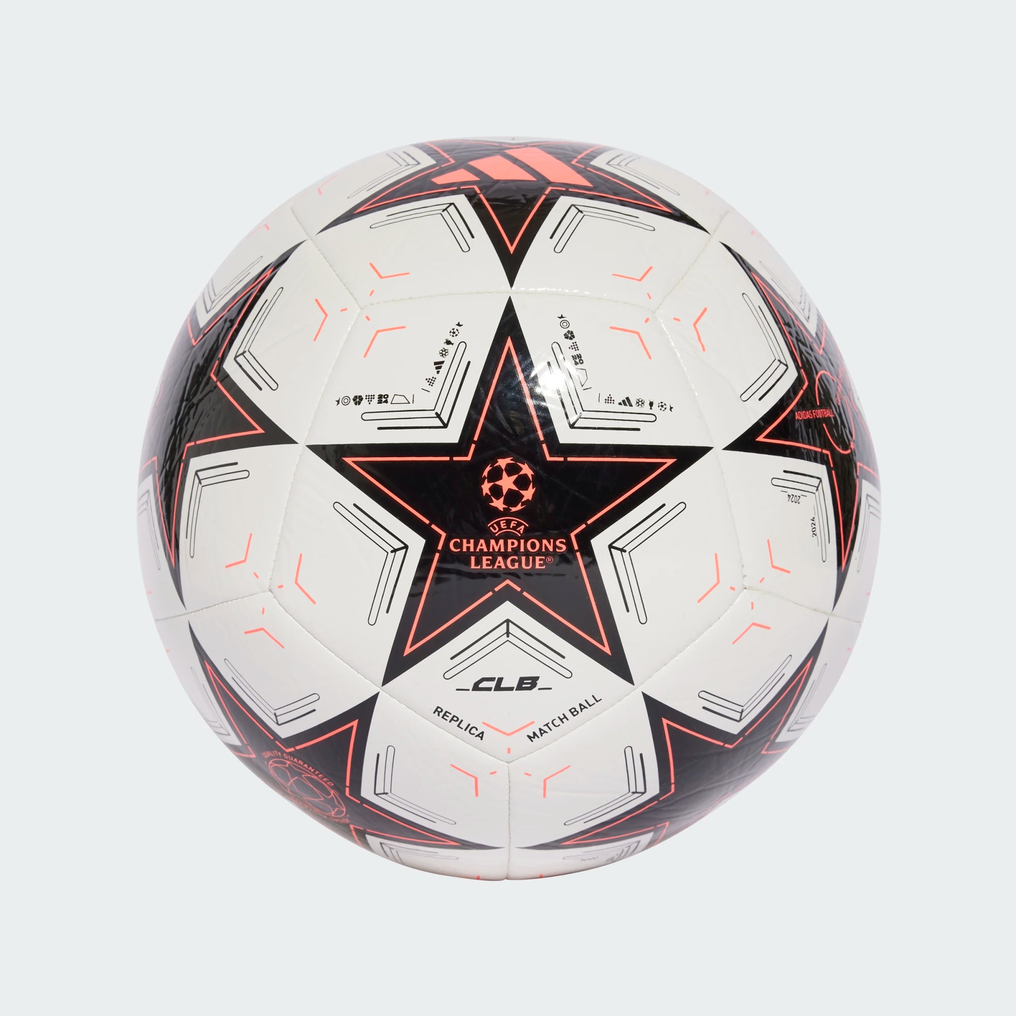 Adidas Champions League Club Ball [White/Orange/Black]