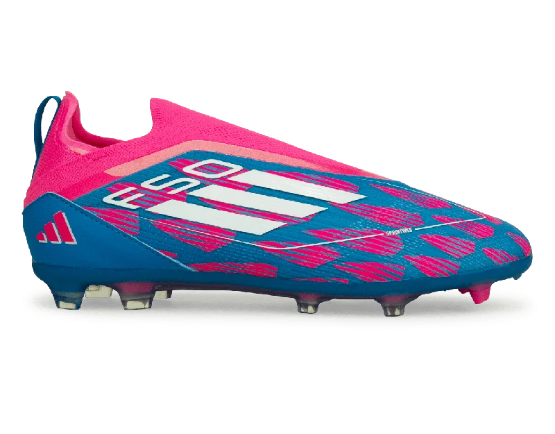 adidas Kids F50 Pro LL FG Blue/White/Pink