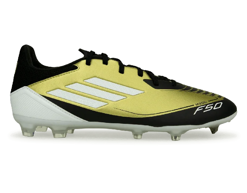 adidas Men's F50 League Messi FG/MG Gold/Black/White