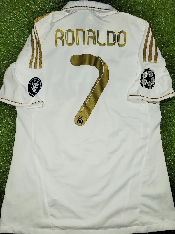 Cristiano Ronaldo Real Madrid 2011 2012 UEFA Soccer Jersey Shirt M SKU# V13646