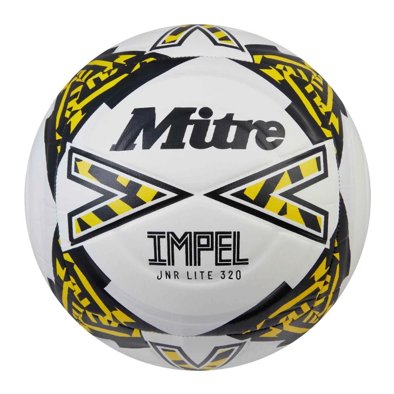 Mitre Jnr Impel Lite 320g Football | White/Silver/Yellow