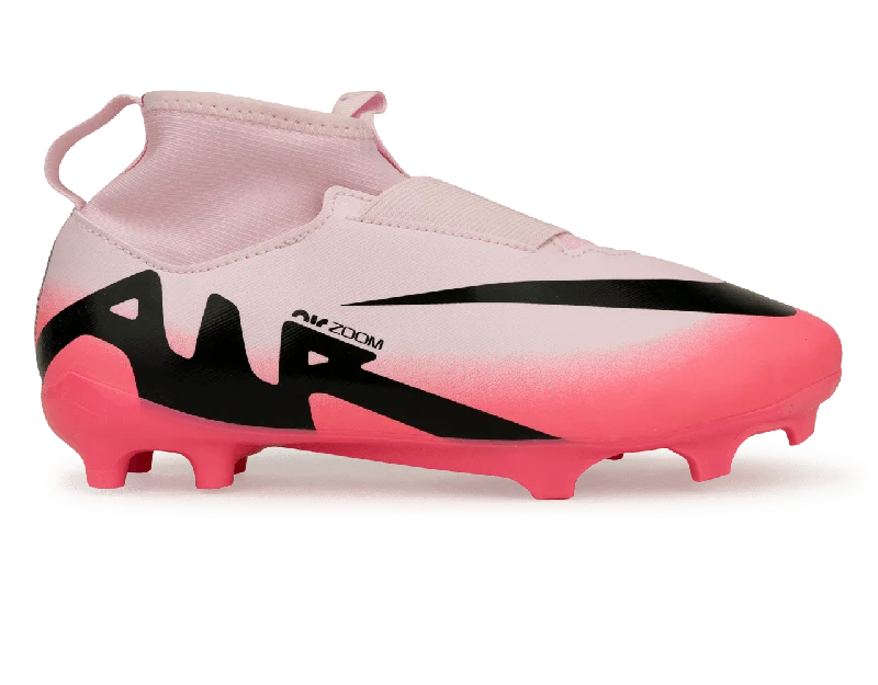 Nike Kids Zoom Mercurial Superfly 9 Academy FG/MG Pink Foam/Black