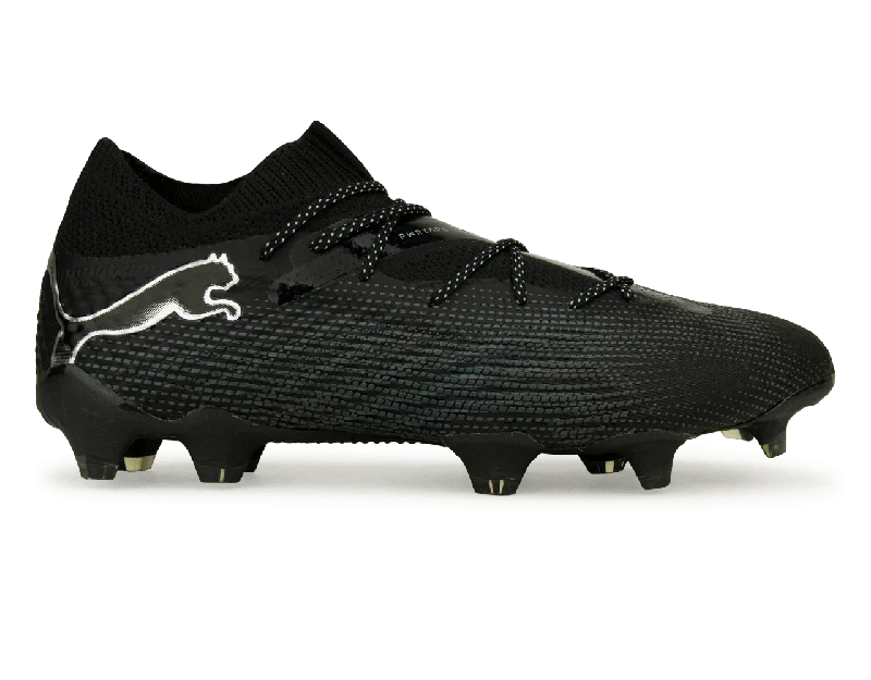 PUMA Men's Future 7 Ultimate FG/AG Black/Silver