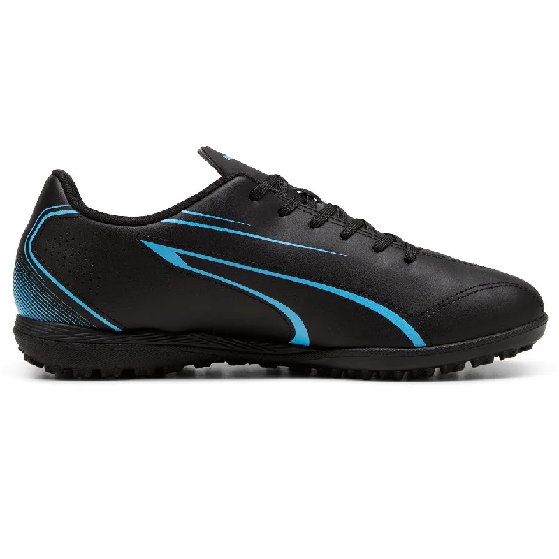 Puma Vitoria TT Turf Football Boots - Adult - Black/Luminous Blue