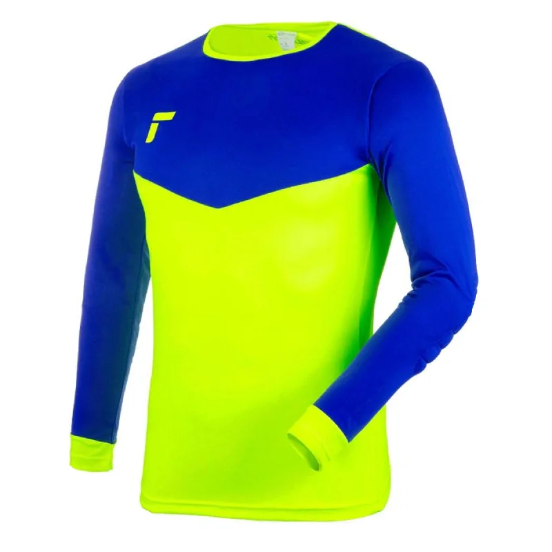 Reusch Men's Match Long Sleeve II Padded Goalkeeper Jersey Safety Yellow/Blue