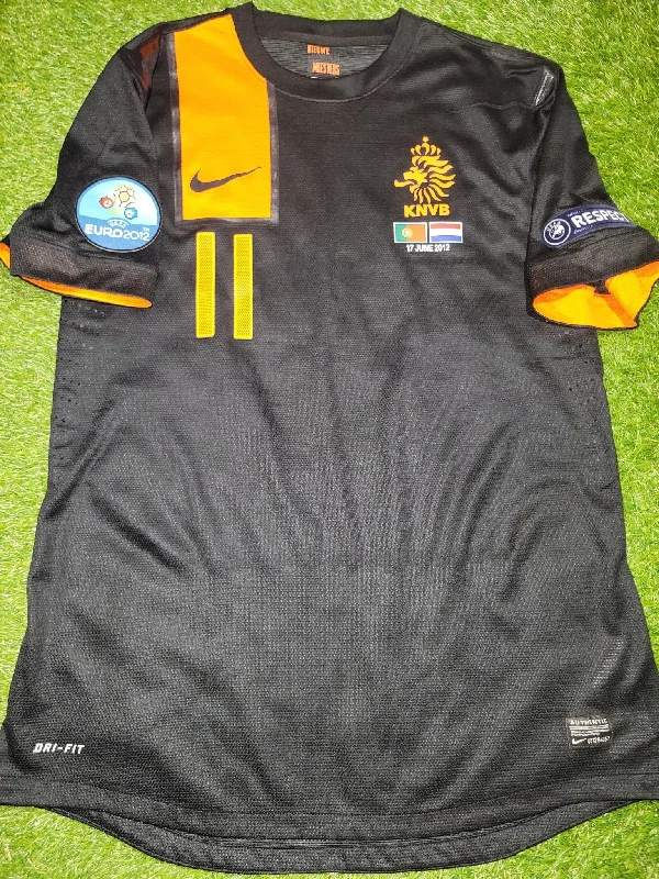 Robben Netherlands Holland 2012 EURO CUP PLAYER ISSUE Soccer Away Jersey Shirt XL SKU# 447407-010