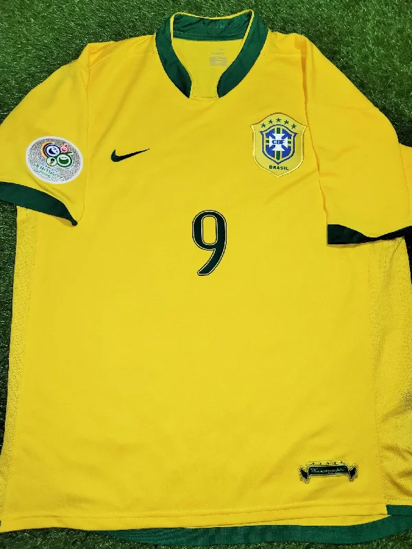 Ronaldo Brazil 2006 World Cup Home Soccer Jersey Shirt XL SKU# S6AOM 103889