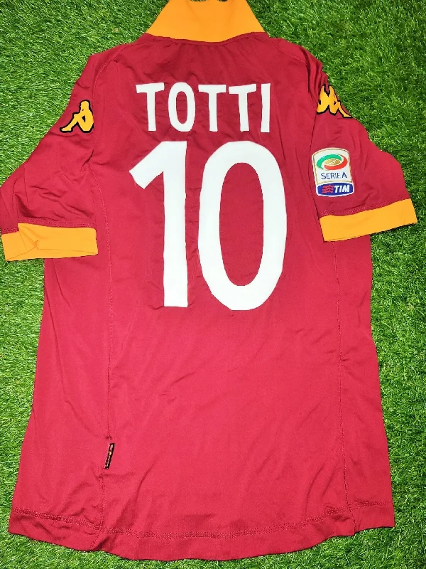 Totti As Roma Kappa 2012 2013 Home Soccer Jersey Maglia Shirt L