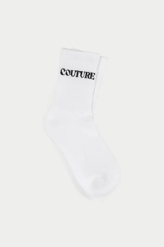 COPYWRITE SPORTS SOCK - WHITE