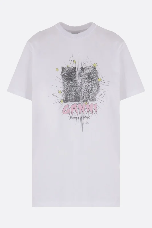 Kittens print cotton t-shirt