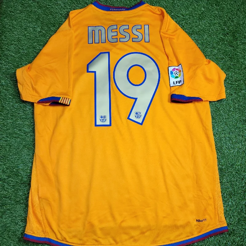 Messi Barcelona 2006 2007 Away Soccer Jersey Shirt L SKU# 146982-819