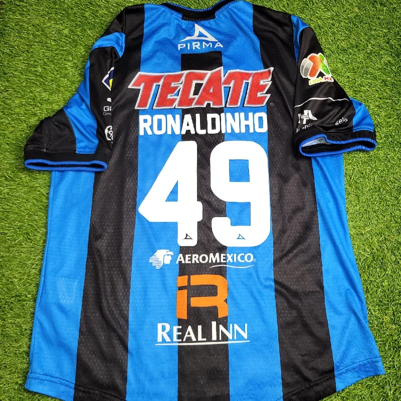 Ronaldinho Queretaro Pirma PLAYER ISSUE 2014 2015 Home Soccer Jersey Shirt L