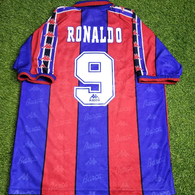 Ronaldo Kappa Barcelona 1996 1997 Home Soccer Jersey Shirt XL